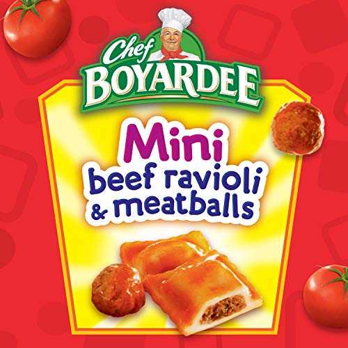 Chef Boyardee Mini Beef Ravioli and Meatballs, 15 Oz Can