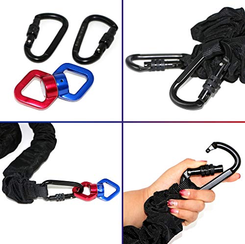 DASKING Upgraded Version Heavy Yoga Bungee Rope Resistance Belt Bungee Workout Training Tool Equipment for Home Gym Yoga