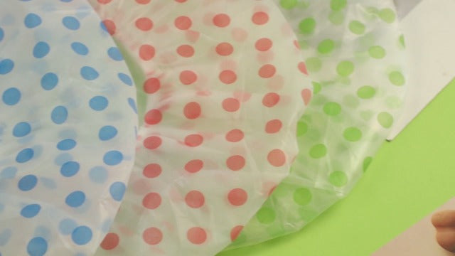 Shower Caps, 3 Pcs Waterproof Bath Caps Plastic Reusable Shower Caps Elastic Band Bath Hair Hat for Women Ladies Spa Salon