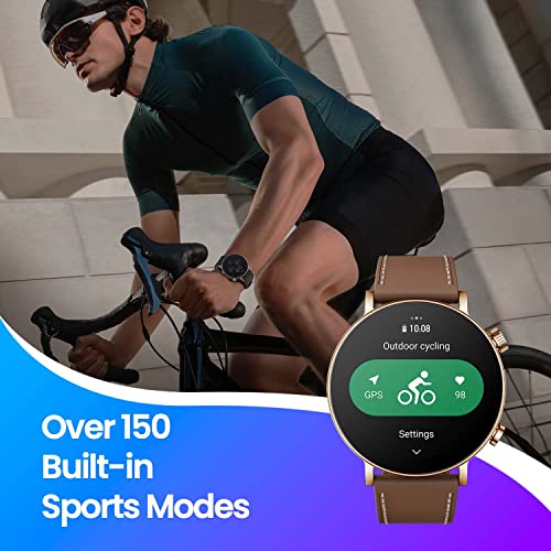 Certified Renewed Amazfit GTR 3 Pro Limited Edition Smart Watch Alexa Built-in, Bluetooth Call, GPS, With 150 Sports Modes, Blood Oxygen Heart Rate Tracking, 5 ATM, Silver