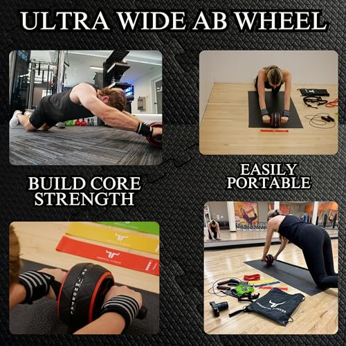 Portable Home Workout Resistance Set - Physical Therapy at Home - Resistance Bands, Jump Rope, Ab Wheel, Push-up Bars, and More! Great for Training at Home or on The Go