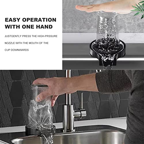 Faucet Glass Rinser for Kitchen Sink Automatic Cup Washer Bar Glass Washer Coffee Pitcher Wash Cup Tool Cleaning Tools