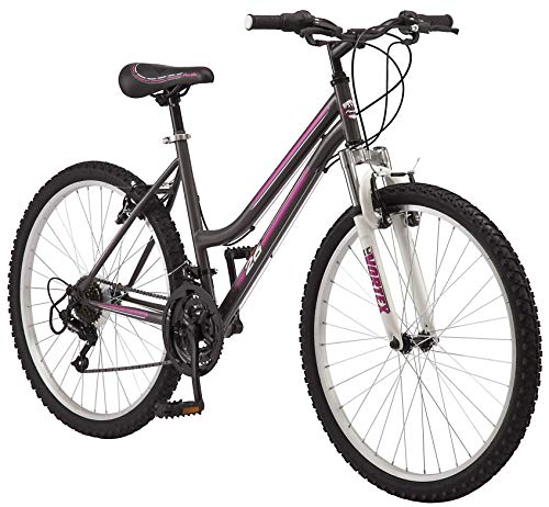 Pacific Mountain Sport Bike for Adult Youth Men Women, 24-26-Inch Wheels, 18-Speed Twist Shifters, Linear Pull Brake, Front Suspension, and Steel Frame