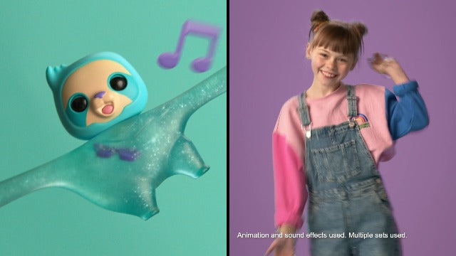 Little Live Pets Hug n' Hang Zoogooz - Mookie Monkey. an Interactive Electronic Squishy Stretchy Toy Pet with 70+ Sounds & Reactions. Stretch, Squish & Link Their Hands Medium