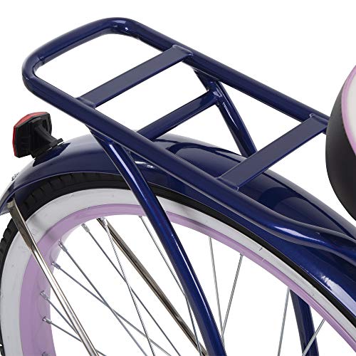 Huffy Cruiser Bike, Fairmont or Woodhaven Model, 20/24/26 Inch Sizes, Perfect for Casual Rides, Ergonomic Upright Design, Fenders Prevent Spray, Rear Rack and Basket Available, Simple Coaster Brakes