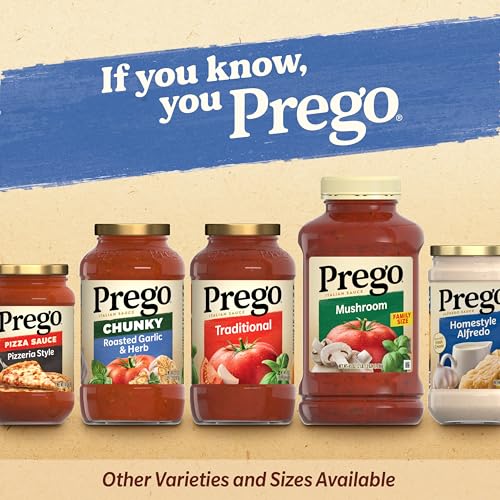 Prego Pasta Sauce, Italian Tomato Sauce with Roasted Garlic & Herbs, 24 oz Jar