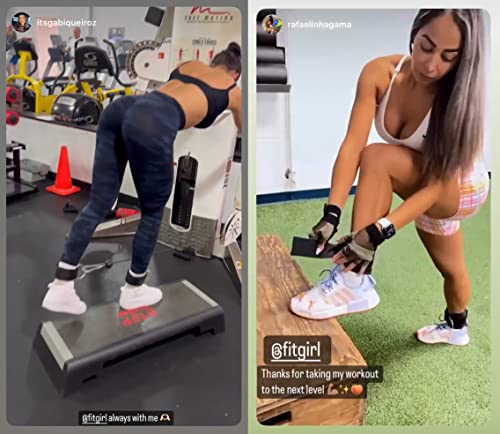 FITGIRL - Ankle Strap for Cable Machines and Resistance Bands, Work Out Cuff Attachment for Home & Gym, Glute Workouts - Kickbacks, Leg Extensions, Hip Abductors, for Women Only