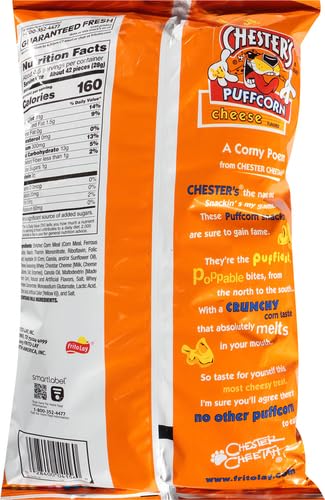 Chester's Cheese Flavored Puff Corn, 4.25 Oz