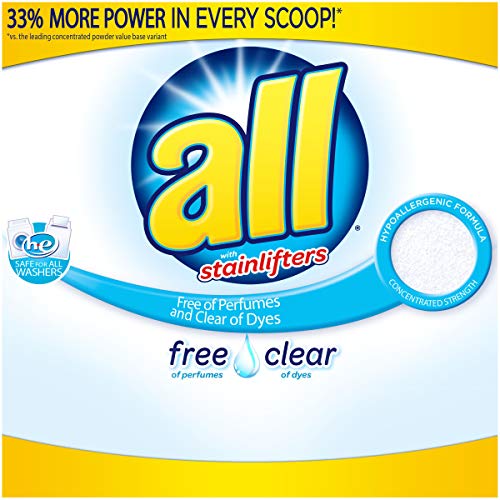 All Powder Laundry Detergent, Free Clear for Sensitive Skin, 52 Ounces, 40 Loads