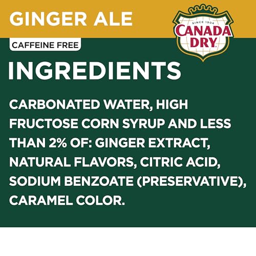 Canada Dry Ginger Ale Soda, 12 fl oz cans (Pack of 12)