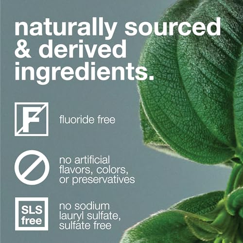 Davids Fluoride Free Nano Hydroxyapatite Toothpaste for Remineralizing Enamel & Sensitive Relief, Whitening, Antiplaque, SLS Free, Natural Peppermint, 5.25oz, Made in USA