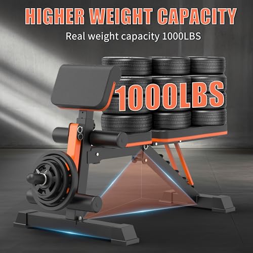 Adjustable Weight Bench, 1000LBS Weight Capacity Foldable Workout Bench, Ideal for Full Body Strength Training, Flat/Incline/Decline Bench Press Versatile Bench for Home Gym W/Leg Extension