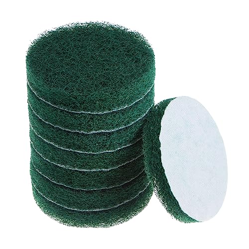 8pcs Drill Power Brush 4 Inch Tile Scrubber Scouring Pads 150-240 Grit for Bathroom Kitchen Household Cleaning
