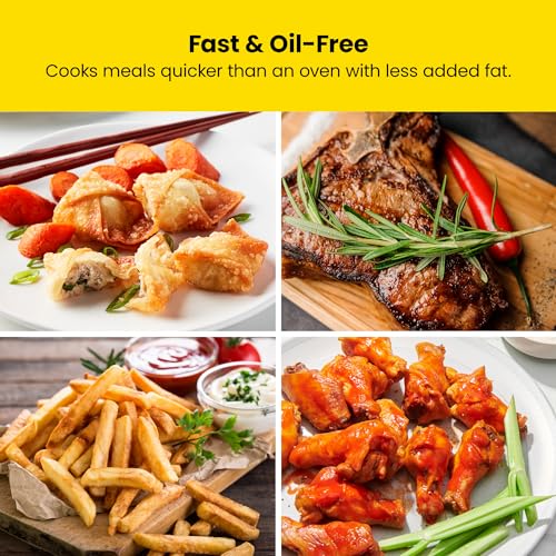 CHEFMAN 2 Qt Mini Air Fryer – Digital Space-Saving Compact Air Fryer with Nonstick and Dishwasher Safe Basket, Quick & Easy Meals in Minutes, Features Digital Timer and Shake Reminder – Grey