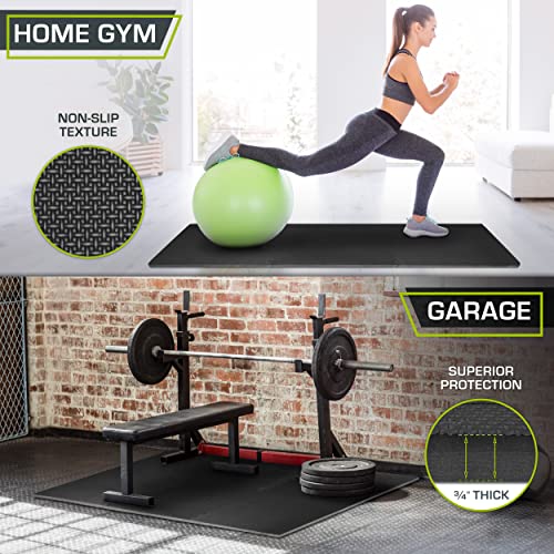 ProsourceFit Extra Thick Puzzle Exercise Mat, EVA Foam Interlocking Tiles for Protective, Cushioned Workout Flooring for Home and Gym Equipment