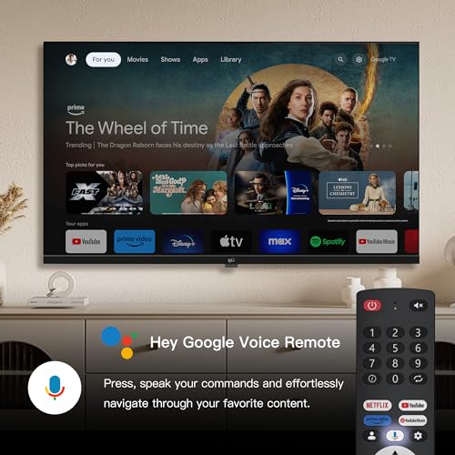 32-inch Smart TV Google TV HD 720p with Google Play and Chromecast Built-in, HDR 10, Dolby Audio, Voice Remote, Stream Live TV(Palette-Series, CG32-P3, 2024 Model)