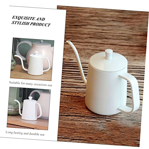VICASKY 4pcs Simulation Coffee Pot Mini Coffee Kettle Statue Decor Mini Tea Kettle Decoration Mini Coffee Maker Mini Teapot Home Décor Mini House Furniture Metal White Lighthouse