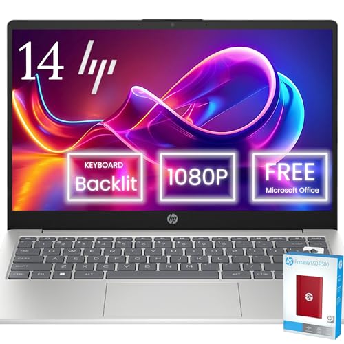 Hp Everyday Essential 14 FHD Laptop • Free Microsoft Office Suite Included • Light up Keyboard • 16GB RAM • 1TB SSD(512GB PCIe & P500 500GB External) • Intel 4-core Processor • HDMI • Windows 11