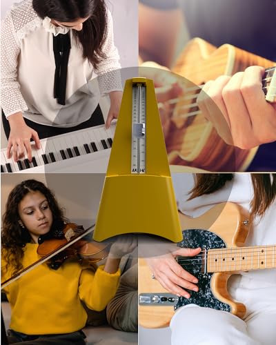 Mechanical Metronome, Classic Metronomes for Piano Guitar Violin or Other Instruments Track Beat and Tempo,AUPHY