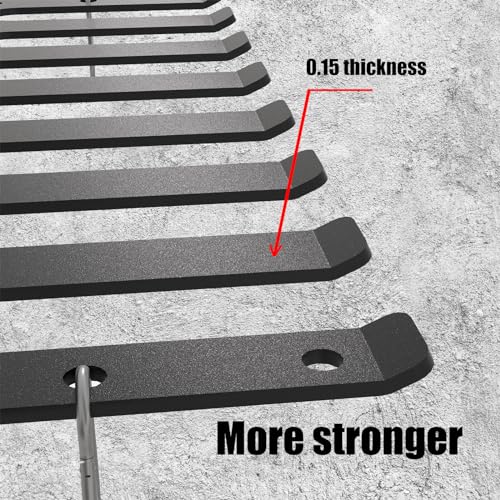 Multi-Purpose Gym Equipment Storage Rack-Heavy-duty 8 Hook, Home Gym Accessories Storage Rack, Barbell Holder Strength Training Free Weight Racks for Resistance Bands Jump Ropes Carabiners Included