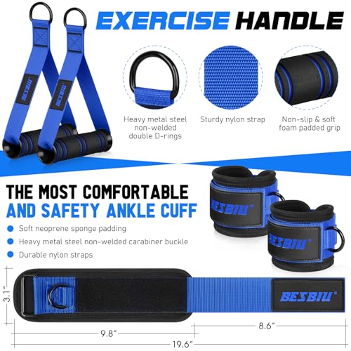 Pilates Bar Kit with Resistance Bands for Working Out, 210lbs Heavy Resistance Bands with Handles, Pilates Equipment with Resistance Band Bar for Men Women, Home Gym Full Body Workout Equipment