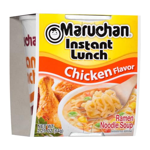 Maruchan Instant Lunch Chicken , Ramen Noodle Soup, Microwaveable Meal, 2.25 Oz, 12 Count