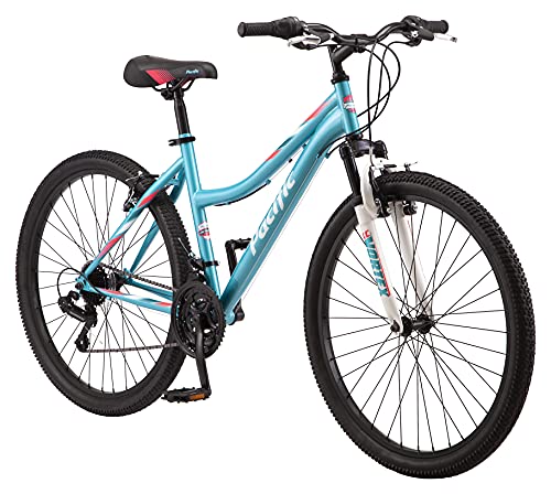 Pacific Cavern Youth/Adult Mountain Bike, 7 and 21 Speed Twist Shifter Options, 12-17.5-Inch Steel Frame