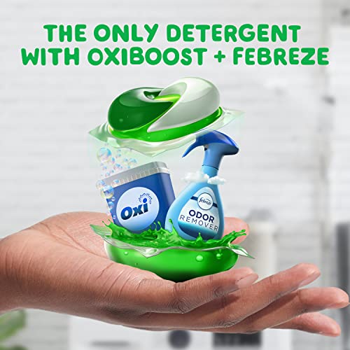 Gain Flings Laundry Detergent Soap Pacs with Odor Defense, Super Fresh Scent, 112 Count, 3 in 1 Laundry Pods with Febreze and Oxi