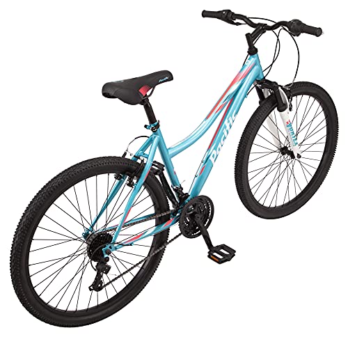Pacific Cavern Youth/Adult Mountain Bike, 7 and 21 Speed Twist Shifter Options, 12-17.5-Inch Steel Frame