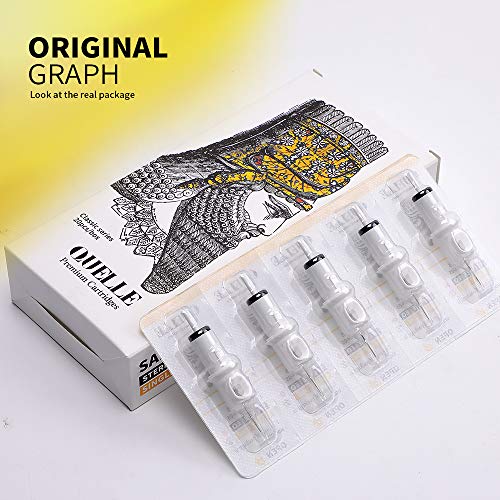 Hawink Tattoo Cartridge Needles #10 Bugpin 11 Magnum M-Taper 20PCS with Membrane Professional Disposable EN05S-20-1011M1