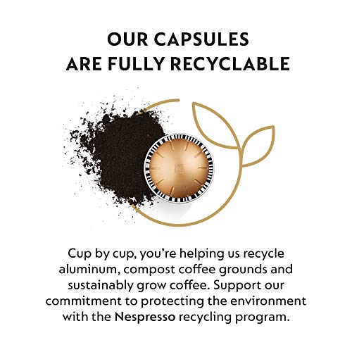 Nespresso Capsules Vertuo, Melozio, Medium Roast Coffee, 30-Count Coffee Pods