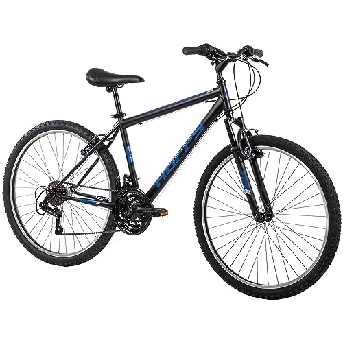 Huffy Stone Mountain Hardtail Mountain Bike for Boys/Girls/Men/Women, 20"/24"/26" Sizes, 6 or 21 Speed Shimano Twist Shifting, Front or Dual Suspension, Comfort Saddle, Sleek Colors