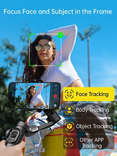 Phone Gimbal Stabilizer 3-Axis Smartphone Foldable Gimbal for iPhone Gimble with Focus Wheel TikTok YouTube Vlog Stabilizer for iPhone 15 14 13 12 Pro Max&Android-Smart XE