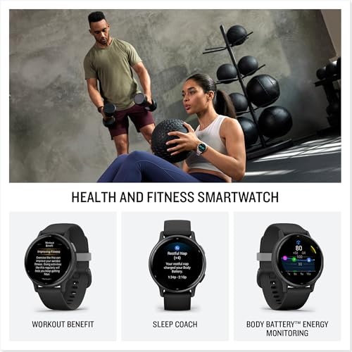 Garmin vívoactive 5, Health and Fitness GPS Smartwatch, AMOLED Display, Up to 11 Days of Battery, Orchid