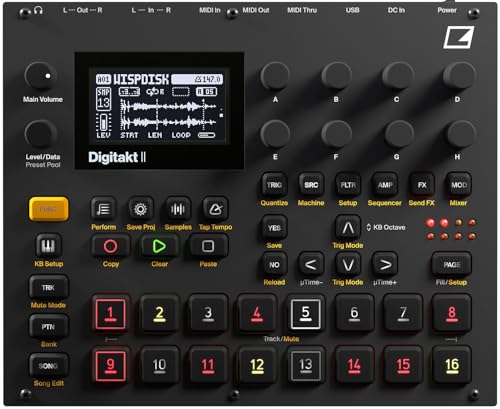 Digitakt II 16-Track Drum Computer and Sampler