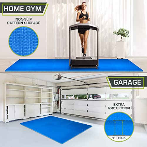 ProsourceFit Extra Thick Puzzle Exercise Mat, EVA Foam Interlocking Tiles for Protective, Cushioned Workout Flooring for Home and Gym Equipment