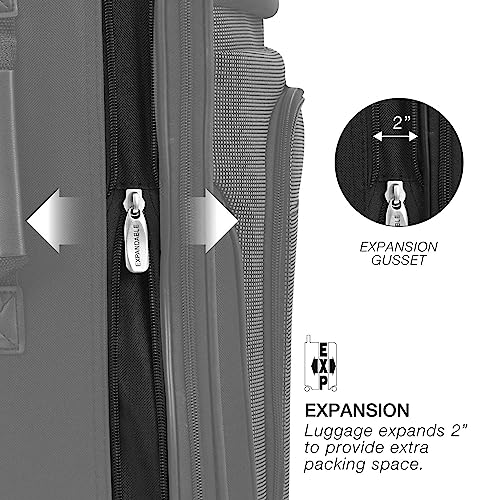 Travel Select Amsterdam Expandable Rolling Upright Luggage, Burgundy, 2-Piece Set