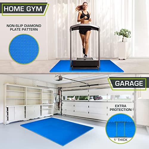 ProsourceFit Extra Thick Puzzle Exercise Mat, EVA Foam Interlocking Tiles for Protective, Cushioned Workout Flooring for Home and Gym Equipment