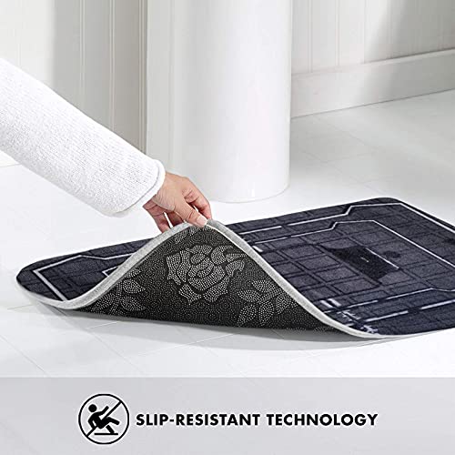 Frost Welcome Bath Mat Non-Slip Absorbent Velvet Bathroom Rug Carpet Rugs for Entrance Indoor Doormat Mats One Size