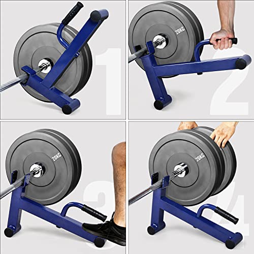 Yes4All Deadlift Jack/Barbell Stand Upload 600lb Barbell Plates for Deadlift Exercise, Squat Wedge for Squat/Weight Training