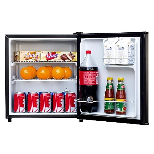 West Bend Mini Fridge Compact Refrigerator for Home Office or Dorm, Auto Defrost with Reversible Door, Energy Star Rated, 1.7-Cu.Ft., Black