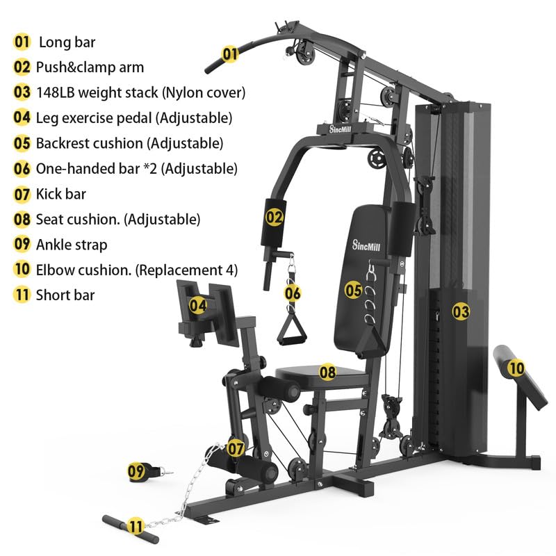 Home Gym Multifunctional Full Body Home Gym Equipment for Home Workout Equipment Exercise Equipment Fitness Equipment