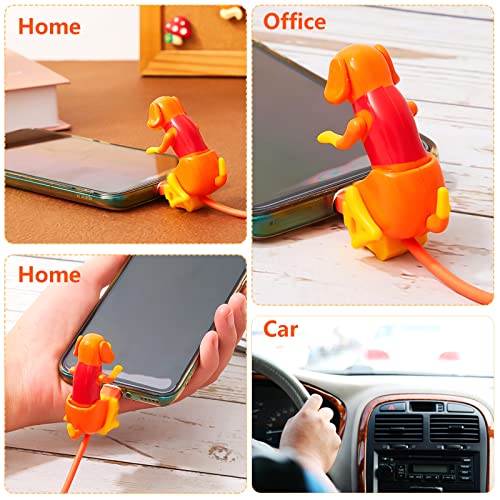 Frienda Dog Charging Cable Dog Smartphone USB Cable Charger USB Data Transmission Mini Humping Dog Cable for USB Charging Cable of Mobile Phones, Only Compatible with Type-c(Cute Style, 1 Pcs)