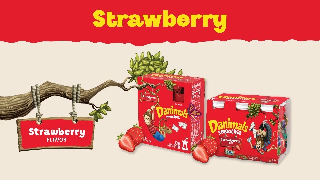 Danimals Smoothie Strawberry Explosion Dairy Drink Multi-Pack, Easy Snacks for Kids, 6 Ct, 3.1 OZ Smoothie Bottles