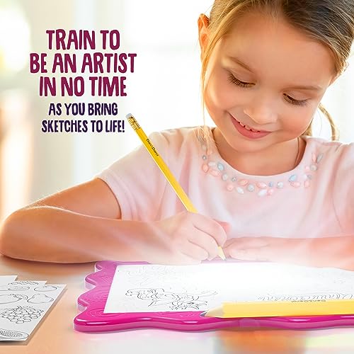 Dan&Darci Light Up Tracing Pad for Kids - Arts & Crafts Art Drawing Tracer Board for Girls & Boys Ages 5-12 - Birthday Toys Easter Gift Ideas for Girl or Boy 5+ Year Old Gift Toy - 6 7 8 9 10