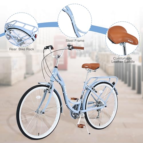 GOWE 7 Speed, Steel Frame, Multiple Colors 26 Inch Ladies Bicycle