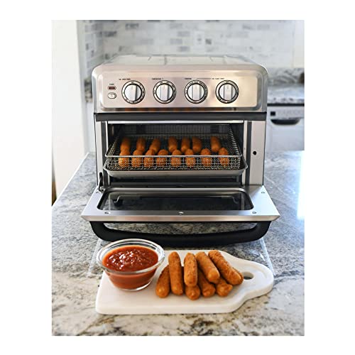 Cuisinart Air Fryer + Convection Toaster Oven, 8-1 Oven with Bake, Grill, Broil & Warm Options, Stainless Steel, TOA-70