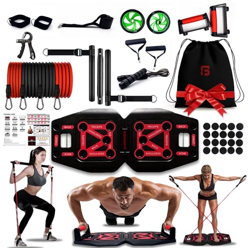 SquadFit Push Up Board & Fitness Kit - Home Gym Set