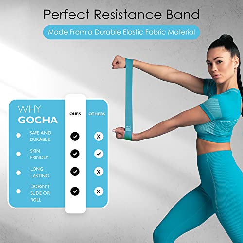 | Resistance Bands Set | 5 Resistance Loop Levels | Fitness Elastic Bands for Exercise, Gym, Yoga, Training | Workout Pull Up Bands | (Pack of 5)