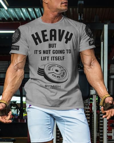 Lift Heavy Motivational Workout Shirts for Men Cool T-Shirt